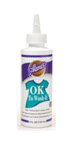 aleene's ok to wash-it fabric adhesive glue, 4oz – A Paper Hat