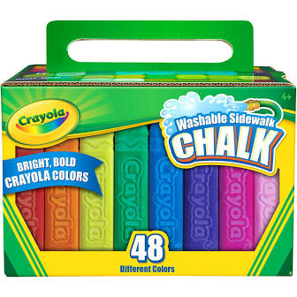 Crayola 12 White and 12 Colour Anti Dust Chalk - Quality you can