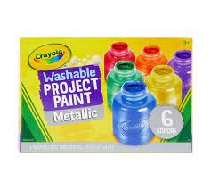 crayola washable kids' paint, 6 color METALLIC set – A Paper Hat
