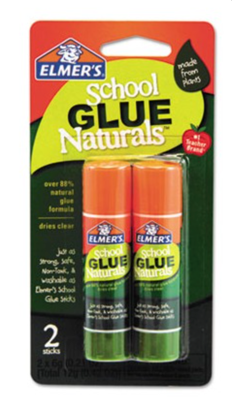 elmer's NATURALS washable single glue stick, or 2 pack – A Paper Hat