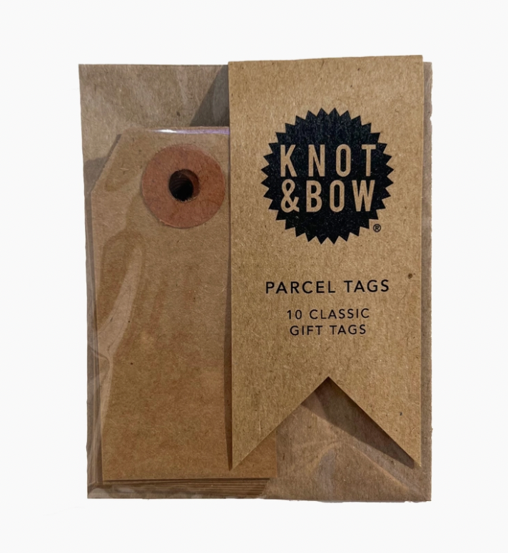 knot + bow kraft parcel gift tags, 10 pack manilla or kraft – A Paper Hat