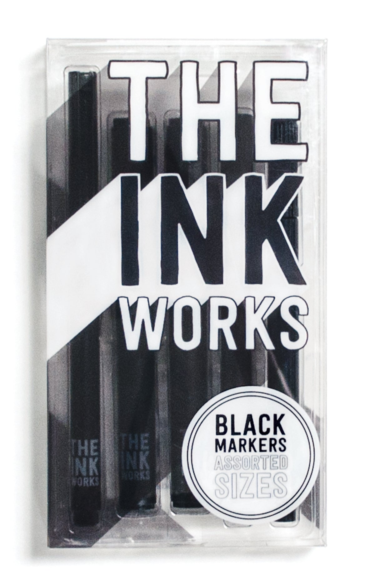 Black Markers, Assorted Set of 8