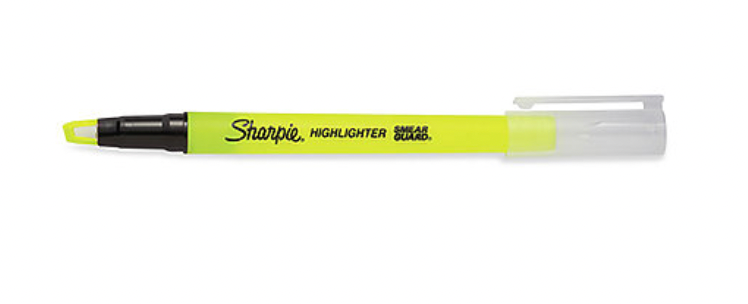 Sharpie® Highlighters - Fluorescent Yellow S-17367FY - Uline