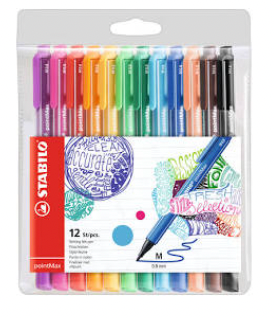 Stabilo Mini Pen 68 Wallet, 12 - Color Set