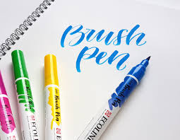 Set Ecoline Brush Pen 5 pk Green Blue